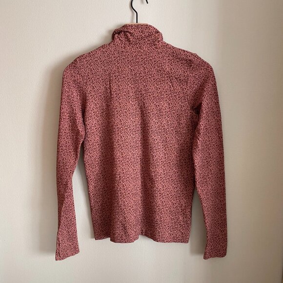 Athleta Flurry Seamless Turtleneck | Size XS | Color: Abstract Conch Pink - Picture 5 of 11